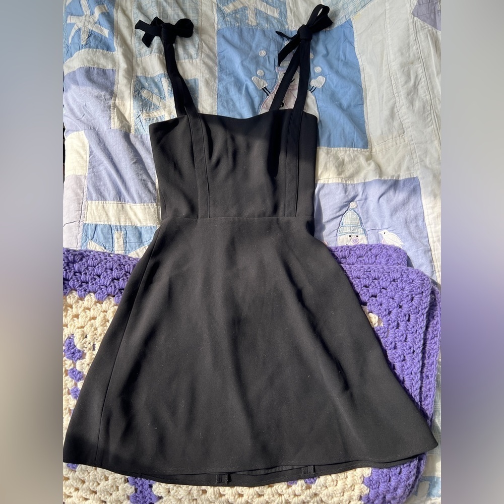 Sunday Best Weller Black Fit Flare Mini Dress Feminine Party Size 00 - Picture 3 of 16